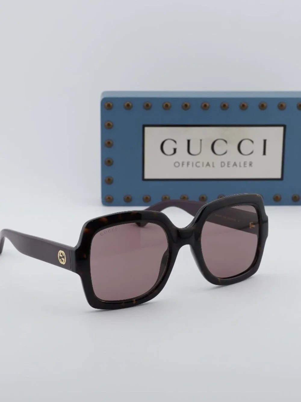Gucci GG1337S 009 Square Sunglasses - Havana/Violet